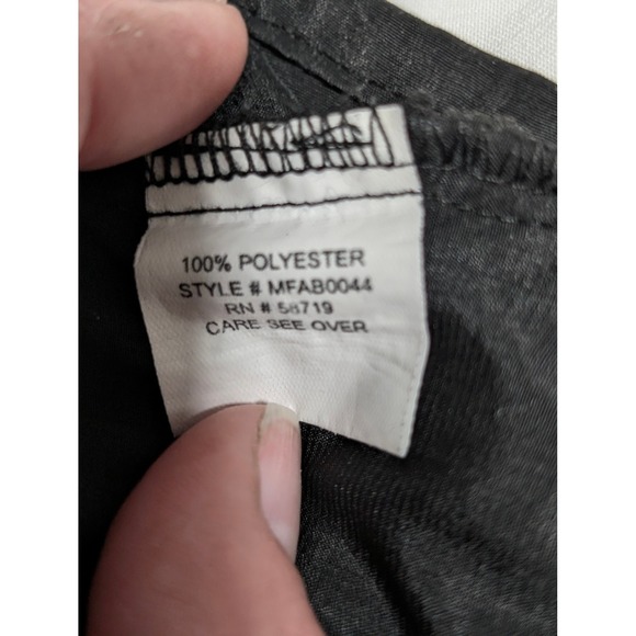 Notations Black Button Down Shirt Roll Tab Long Sleeve Career Top Size L - Picture 6 of 6